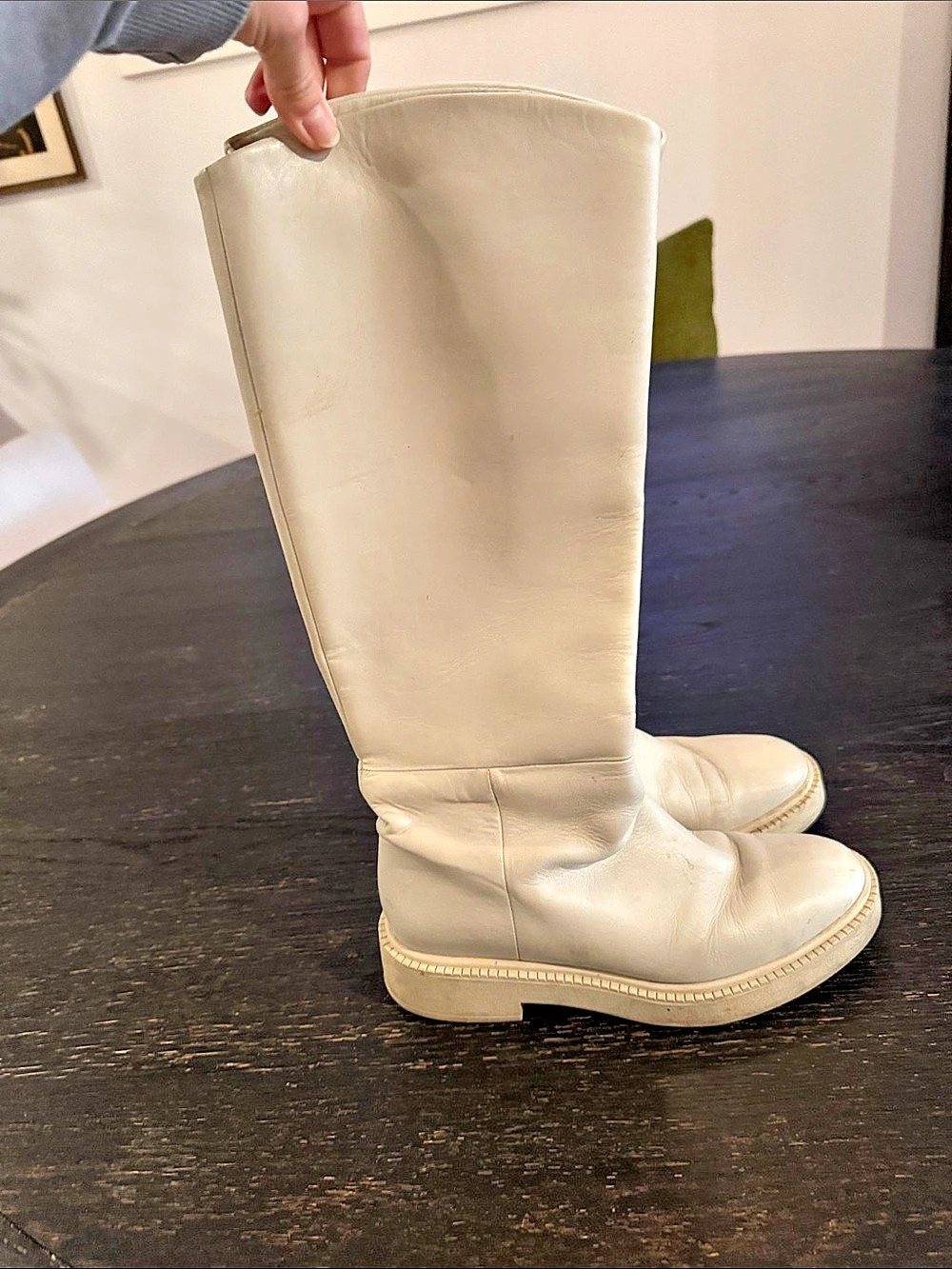 VINCE. Harlan Tall Pull On Boot. Harlan Tall Pull On Boots in Cream